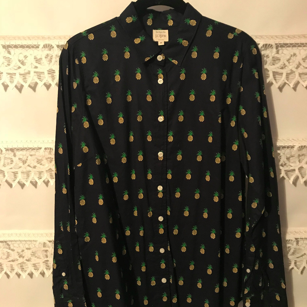 J. Crew Pineapple Button-Down - image 1